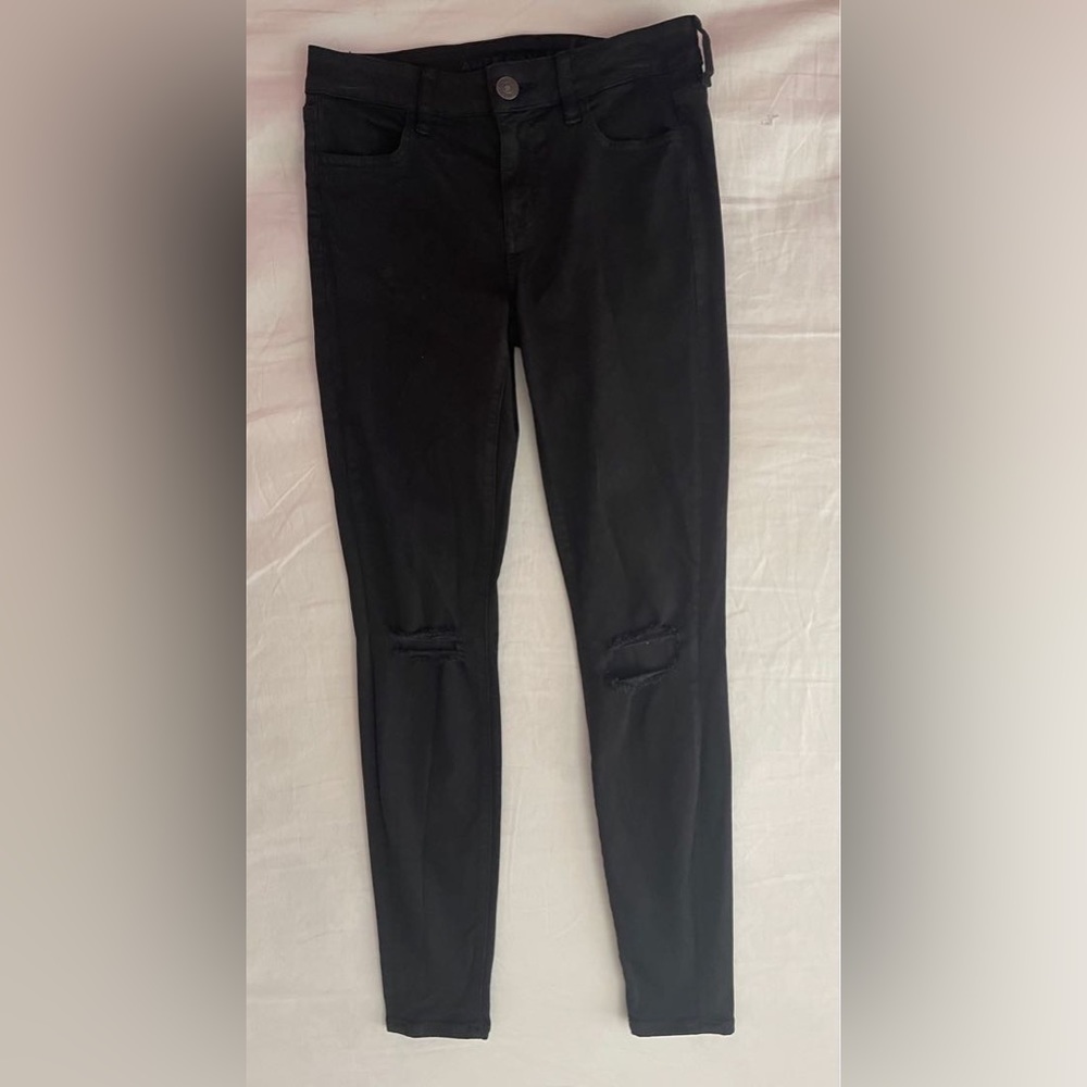 American eagle ripped nxt level stretch jeans mid rise